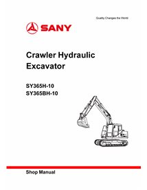 Manual de loja em pdf da escavadeira Sany SY365H-10, SY365BH-10 - Sany manuais - SANY-SY365BH-10-SM-EN