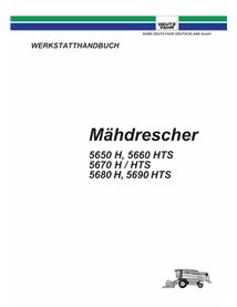 Deutz Fahr 55650H, 5660HTS, 5670H, 5680H, 5690HTS moissonneuse-batteuse manuel d'atelier pdf DE - Deutz Fahr manuels - DEUTZ-...