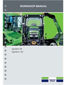 Deutz Fahr AGROFARM 85, 100 tractor pdf workshop manual  - Deutz Fahr manuals - DEUTZ-AGROFARM-85-100-WM-EN