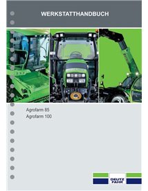 Deutz Fahr AGROFARM 85, 100 tractor pdf workshop manual DE - Deutz Fahr manuals - DEUTZ-AGROFARM-85-100-WM-DE