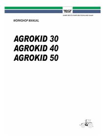 Deutz Fahr AGROKID 30, 40, 50 tractor pdf workshop manual  - Deutz Fahr manuals - DEUTZ-AGROKID-30-40-50-WM-EN