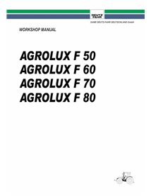 Deutz Fahr AGROLUX F50, F60, F70, F80 tractor pdf workshop manual  - Deutz Fahr manuals - DEUTZ-AGROLUX-F50-F80-WM-EN