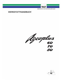 Deutz Fahr AGROPLUS 60, 70, 80 tractor pdf workshop manual DE - Deutz Fahr manuals - DEUTZ-AGROPLUS-60-80-DE