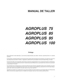 Manuel d'atelier pdf pour tracteur Deutz Fahr AGROPLUS 75, 85, 95, 100 ES - Deutz Fahr manuels - DEUTZ-AGROPLUS-75-100-WM-ES