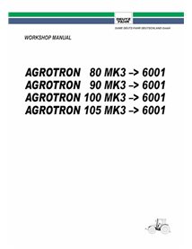 Deutz Fahr AGROTRON 80, 85, 90, 100, 105 MK3 SN -6000 tractor pdf workshop manual  - Deutz Fahr manuals - DEUTZ-AGROTRON-80-1...