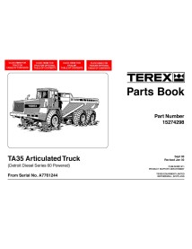 Livro de peças de caminhão articulado Terex TA35 - Terex manuais - TEREX-15274298