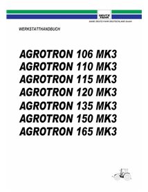 Deutz Fahr AGROTRON 106, 110, 115, 120 , 135, 150, 165 MK3 tracteur pdf manuel d'atelier DE - Deutz Fahr manuels - DEUTZ-AGRO...