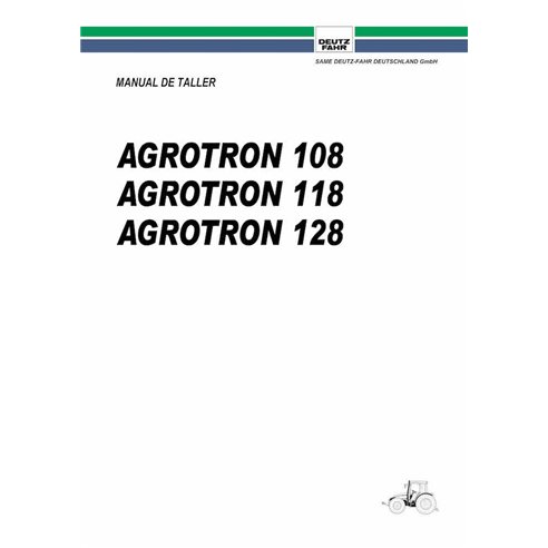 Manual de oficina em pdf do trator Deutz Fahr AGROTRON 108, 118, 128 ES - Deutz Fahr manuais - DEUTZ-AGROTRON-108-128-WM-ES