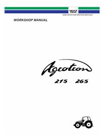 Deutz Fahr AGROTRON 215, 265 tractor pdf workshop manual  - Deutz Fahr manuals - DEUTZ-AGROTRON-215-265-WM-EN