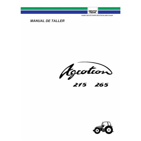 Manuel d'atelier pdf pour tracteur Deutz Fahr AGROTRON 215, 265 ES - Deutz Fahr manuels - DEUTZ-AGROTRON-215-265-WM-ES