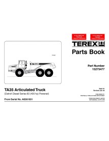 Libro de repuestos para camiones articulados Terex TA35 ver2 - Terex manuales