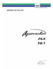 Manual de oficina em pdf do trator Deutz Fahr AGROVECTOR 26.6, 30.7 ES - Deutz Fahr manuais - DEUTZ-AGROVECTOR-266-307-WM-ES