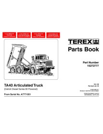 Livre de pièces de camion articulé Terex TA40 - Terex manuels - TEREX-15272777