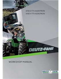 Deutz Fahr AGROTRON 6150.4, 6160.4 TTV tractor pdf workshop manual  - Deutz Fahr manuals - DEUTZ-AGROTRON-61504-61604-TTV-WM-EN