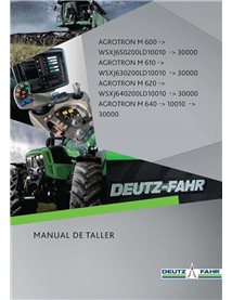 Deutz Fahr AGROTRON M600, M610, M620, M640 tractor pdf workshop manual ES - Deutz Fahr manuals - DEUTZ-AGROTRON-M600-640-WM-ES