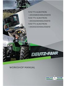 Deutz Fahr AGROTRON 7210, 7230, 7250 TTV tractor pdf workshop manual - Deutz Fahr manuals - DEUTZ-AGROTRON-7210-7250TTV-WM-EN