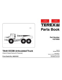 Livre de pièces de camion articulé Terex TA40 (DD) - Terex manuels - TEREX-15275609