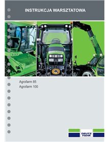 Deutz Fahr AGROFARM 85, 100 tracteur pdf manuel d'atelier PL - Deutz Fahr manuels - DEUTZ-AGROFARM-85-100-WM-PL