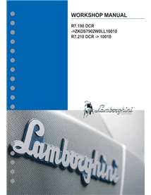 Manuel d'atelier pdf pour tracteur Lamborghini R7.190, R7.210 DCR - Lamborghini manuels - LAMBO-307W0292EN212