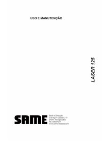 Manual de operação e manutenção do trator SAME LASER 125 em pdf PT - SAME manuais - SAME-307734470-OM-PT