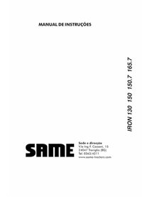 SAME IRON 130, 150, 150.7, 165.7 tractor pdf operation and maintenance manual PT - SAME manuals - SAME- 307724970-OM-PT