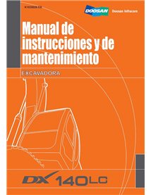 Escavadeira Doosan DX140LC pdf manual de operação e manutenção ES - Doosan manuais - DOOSAN-K1030026-OM-ES