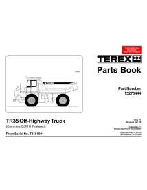 Terex TR35 off-highway truck parts book - Terex manuals