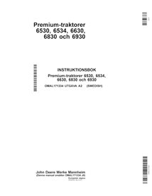 JD-OMAL171334 John Deere 6530, 6534, 6630, 6830, 6930 compact utility tractor operator's manual SV (OMAL171334)