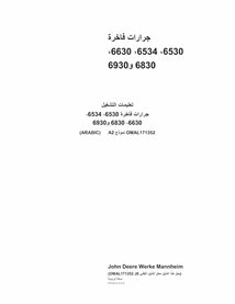 John Deere 6530, 6534, 6630, 6830, 6930 compact utility tractor pdf operator's manual AR - John Deere manuals - JD-OMAL171352