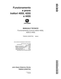 John Deere 4055, 4255, 4455 tracteur pdf manuel technique de diagnostic informatique - John Deere manuels - JD-TM2632-IT