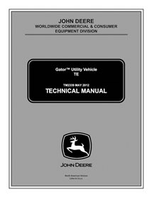 TM2339 Manuel technique du véhicule utilitaire John Deere TE Gator (TM2339)