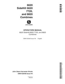 JD-OMH120048 John Deere 6620, 6620SH, 7720, 8820 (SN 6100701-615400) manual do operador em pdf da colheitadeira