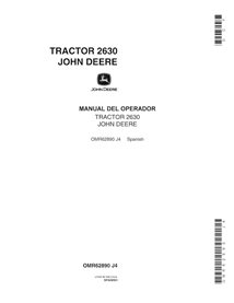 Manuel de l'opérateur pdf du tracteur John Deere 2630 ES - John Deere manuels - JD-OMR62890-ES