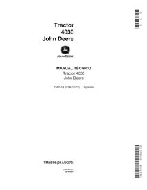 Manuel technique pdf du tracteur John Deere 4030 ES - John Deere manuels - JD-TM2514-ES