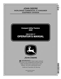 JD-OMLVU18901-ES John Deere 2520 (SN 106001-400000) tractor pdf operator's manual