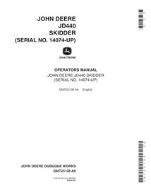 John Deere 440 (SN14074-) minicarregadeira manual do operador em pdf - John Deere manuais - JD-OMT25108-EN