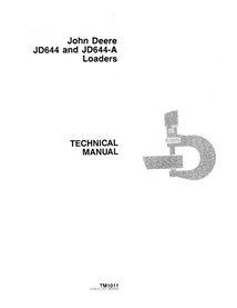 TM1011 Manuel technique pdf des chargeuses sur pneus John Deere JD644, JD644A