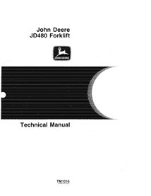 TM1016 John Deere 480 forklift technical manual (TM1016)