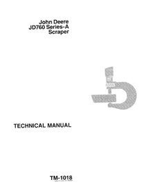 TM1018 Manual técnico pdf del raspador John Deere 760A
