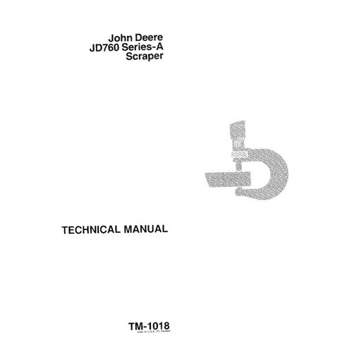 TM1018 John Deere 760A scraper pdf technical manual