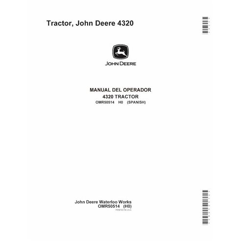 JD-OMR50514-ES John Deere 4320 Row-Crop tractor operator's manual ES (OMR50514)