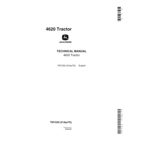John Deere 4620 Row-Crop tractor pdf technical manual  - John Deere manuals - JD-TM1030-EN