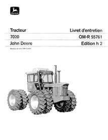 John Deere 7020 (SN 2700-) tractor pdf manual del operador FR - John Deere manuales - JD-OMR55761-FR