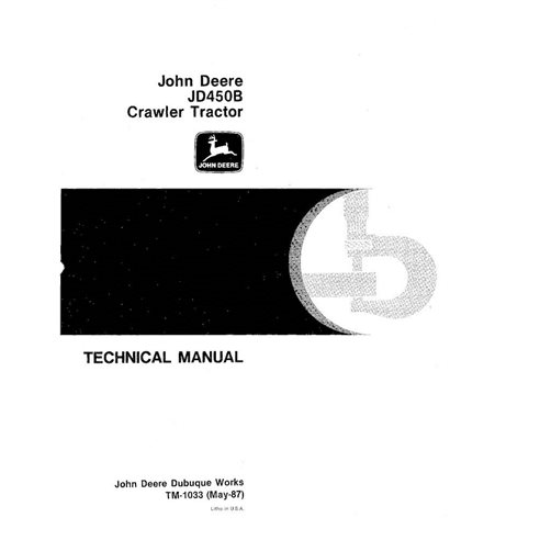 TM1033 Manual técnico pdf del cargador de orugas John Deere 450B