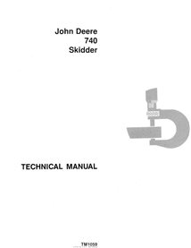 TM1059 Manual técnico em pdf da minicarregadeira John Deere 740