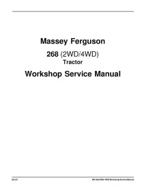 Manual de servicio del taller del tractor Massey Ferguson 268 - Massey Ferguson manuales - MF-TRACTOR-268