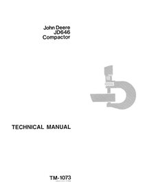 TM1073 John Deere 646 compactor pdf technical manual