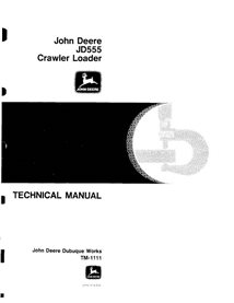 Manual técnico em pdf do trator de esteira John Deere 555 - John Deere manuais - JD-TM1111-EN