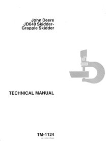 TM1124 Manuel technique pdf de la chargeuse compacte John Deere 640