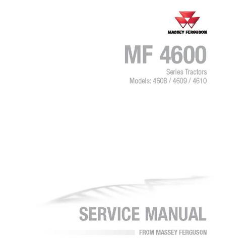 Manual de servicio del tractor Massey Ferguson 4608/4609/4610 - Massey Ferguson manuales - MF-4283492M3